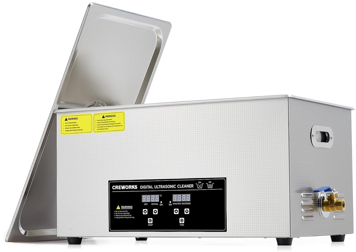 Ultrasoon Reiniger 22 L – 480 W – Verwarming 600 W – Digitale Timer tot 30 Min – RVS 304