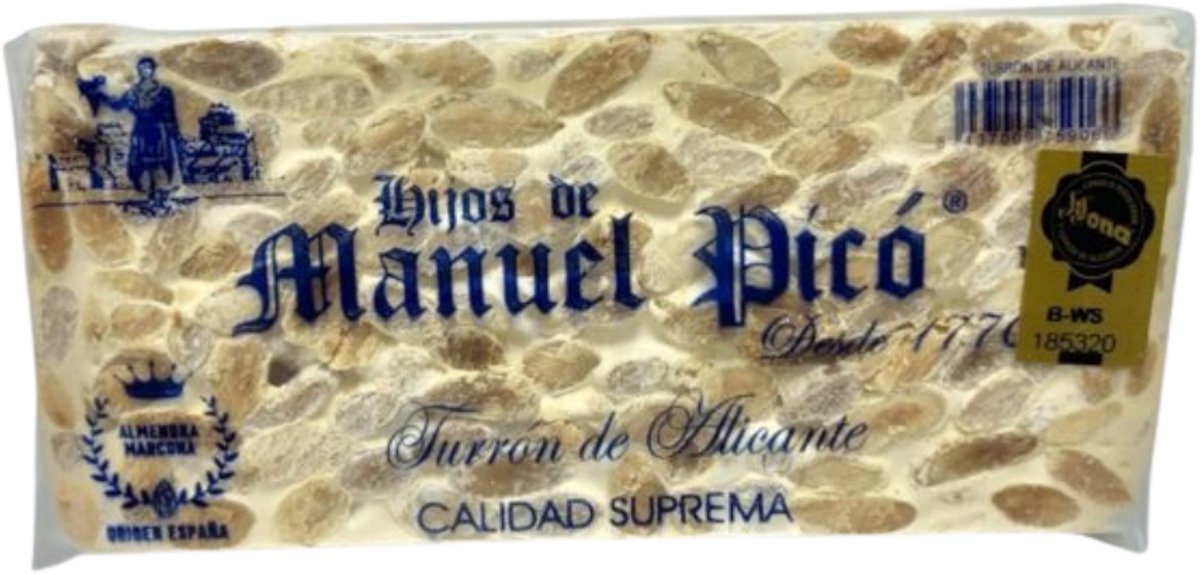 Turrón de Alicante - Krokante Amandelnougat - Hijos de Manuel Picó
