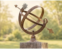 Tuinbeeld - bronzen beeld - Zonnewijzer  48 cm - Bronzartes 