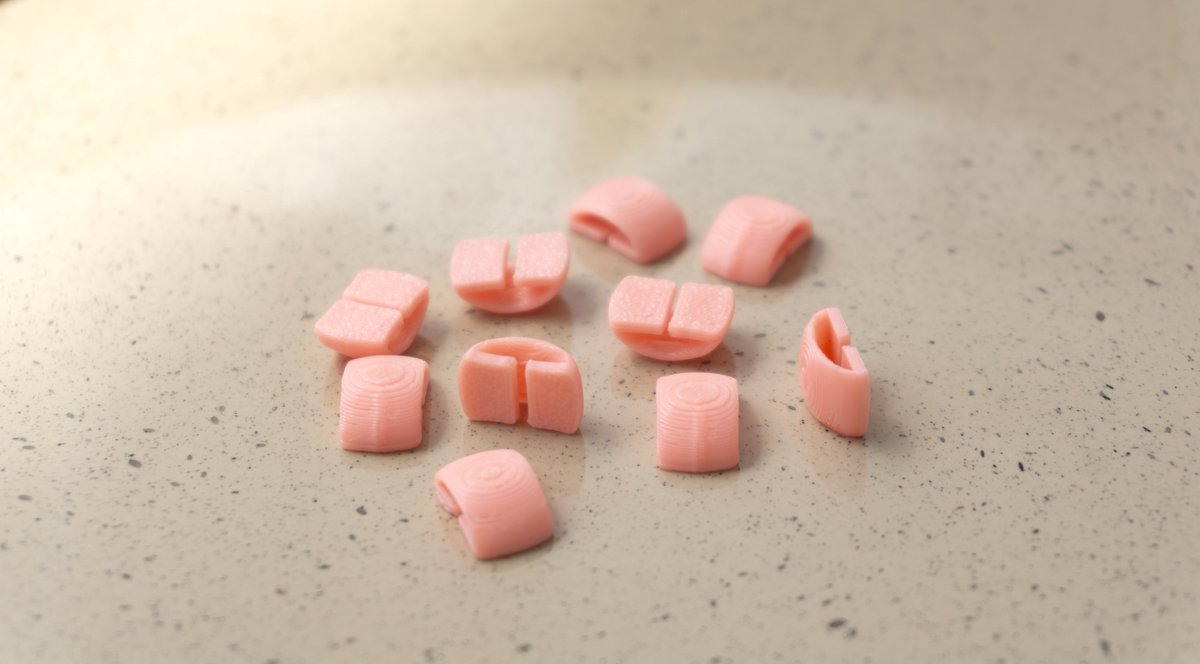 Bevestiging/ flatback voor DIY haar elastiek maken (Roze met Glow-in-the-dark-effect)