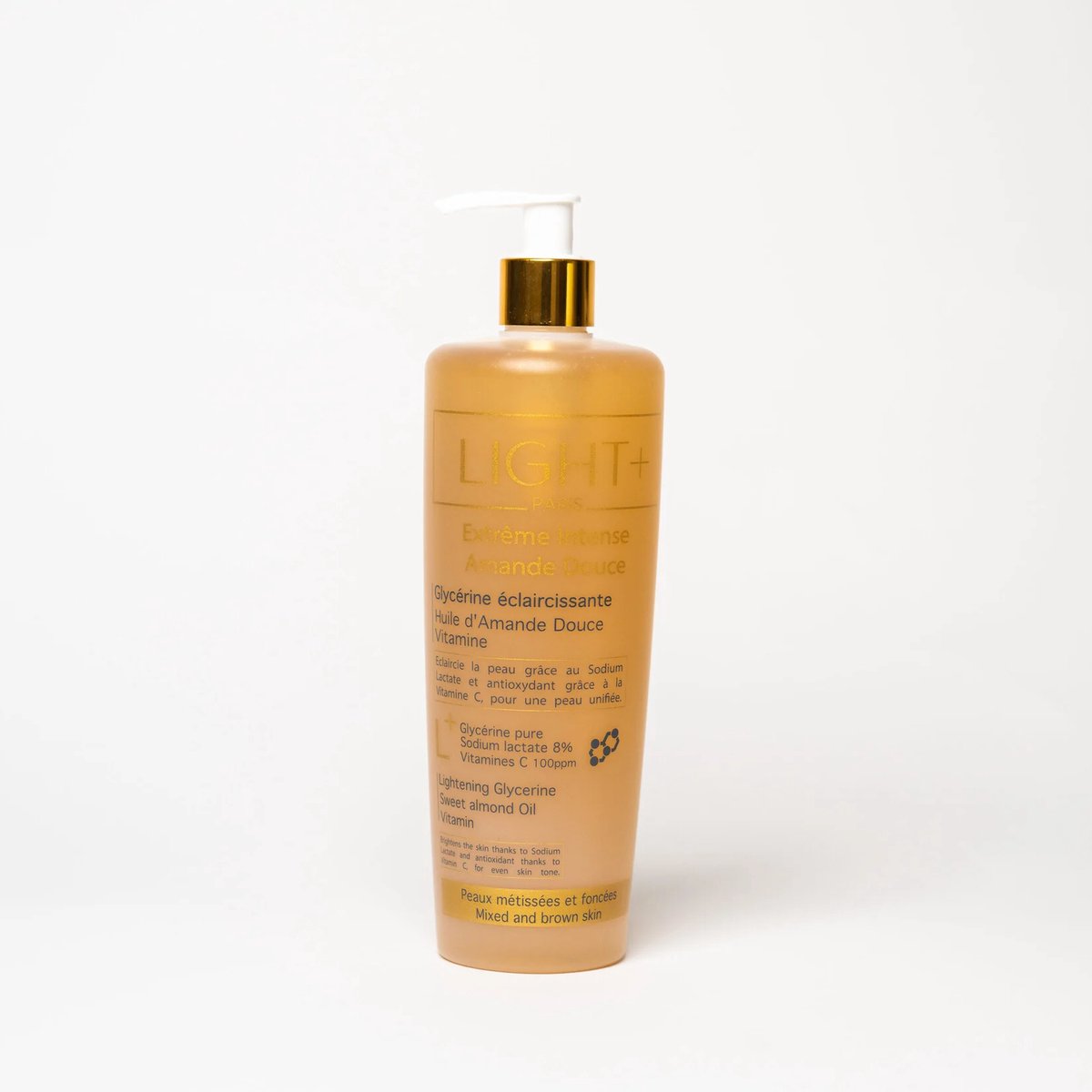 LIGHT+ PARIS Extreme intense Amande Douce Lightening Glycerine Body Lotion - 500ml