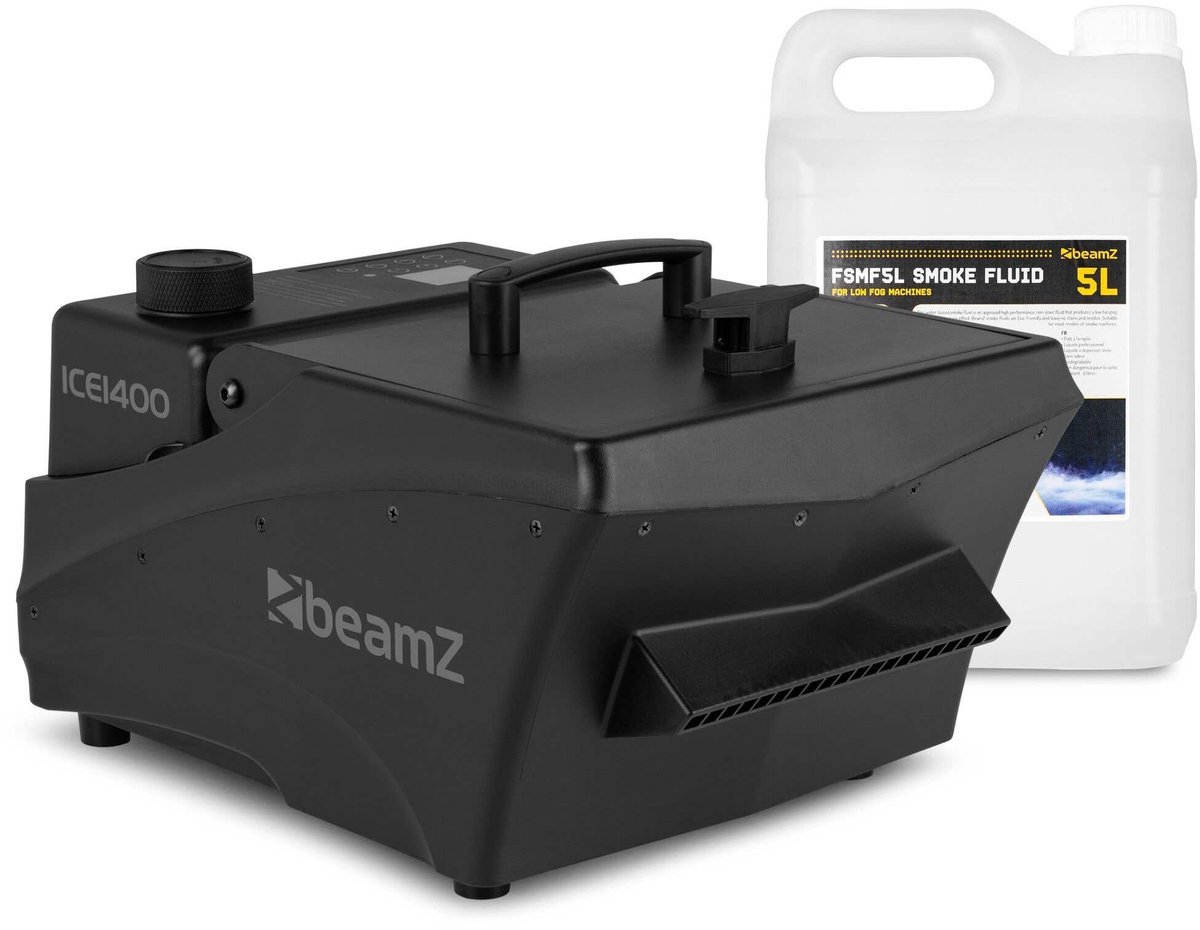 Rookmachine low fog - BeamZ ICE1400 - Met 5L vloeistof - Voor bruiloften, events en DJ’s - 1400W