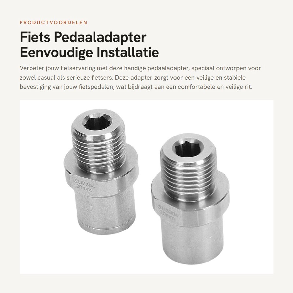 Dailygoods - Fiets Pedaaladapter - Eenvoudige Installatie - Verbeterde Rijveiligheid - Aluminium Legering - Converter 1/2 Tot 9/16 Inch - Geschikt voo...