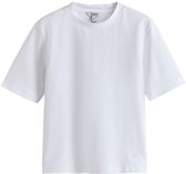 Next - Dames - N. Premium Luxe Supima T-shirt met ronde hals - Wit