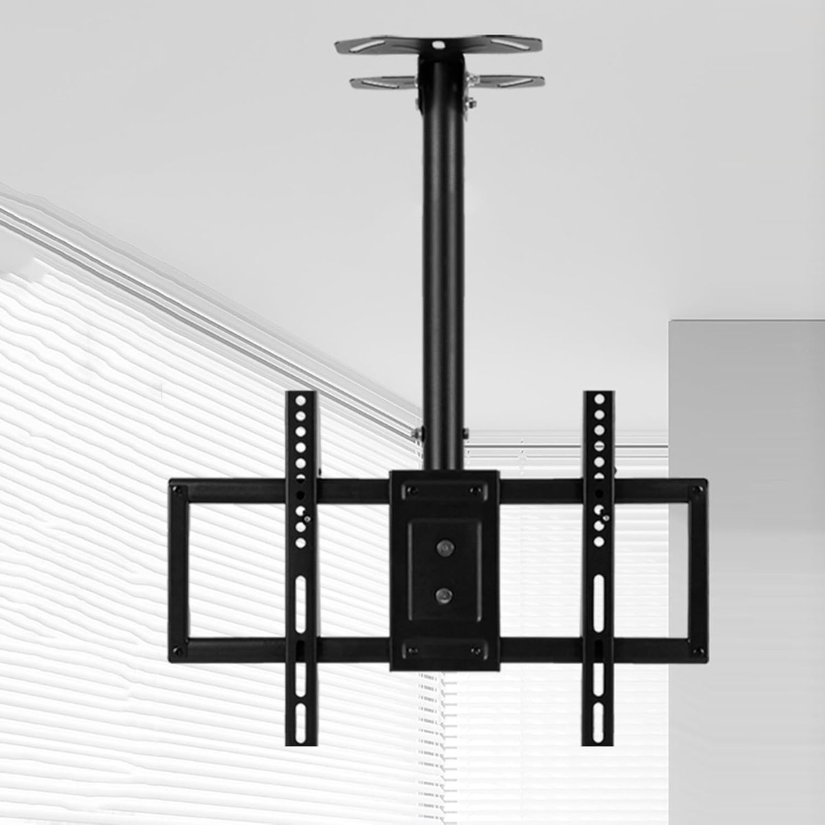 Verstelbare TV Beugel - Plafondsteun TV - Ruimte Besparen - Volledig Beweegbaar - 45-80 inch - Zwart