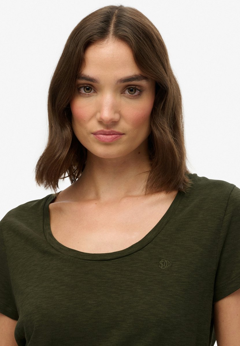 Superdry Studios T-shirt met slanke pasvorm Dames T-shirts Groen
