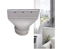 1 stuk - Adapter voor afvoerslang van airconditioner - 13-15 cm afvoerkanaal voor draagbare airconditioner - ventilatieaansluiting - afvoeraansluiting - 25,7*13,5*23,5 cm - aansluiting voor afvoerkanaal van draagbare airconditioner - originele kleur