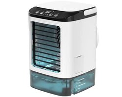 Aircooler - Luchtkoeler - Airconditioning - met IJsbox - met 900ml Water Tank - Koelelementen - Airco - 3 Snelheden - Wit
