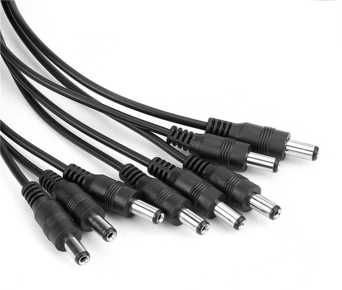 Dailygoods - Power Distribution Kabel - 12V 1 naar 8 - Y Kabel - Zwart - DC Voeding - 8 Kanaals Verdeling - Geschikt voor Camera's