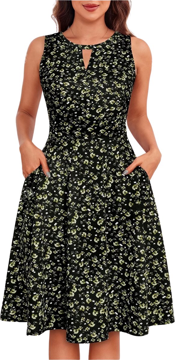 Currero Zomerjurk Dames Zomerjurken Volwassenen Vrouwen Midi Jurk Ibiza Stijl Sundress Dress XXL Gemengde Kleur