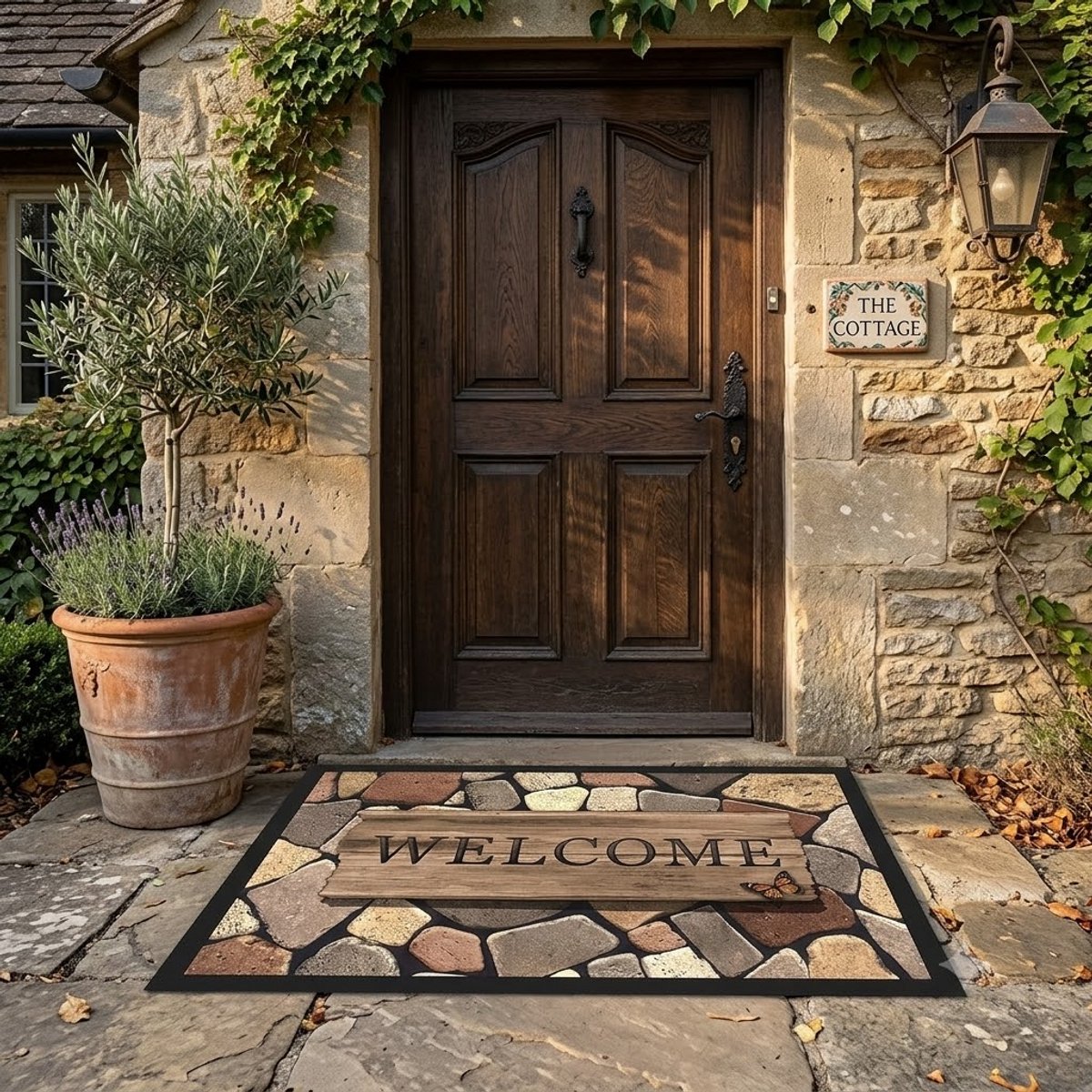 Maison Elara Deurmat Welcome Design - Vuilopvangmat voor binnen en buiten - Antislip - 60 x 80 cm Multicolor