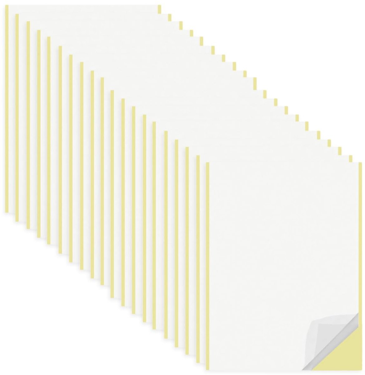 Dailygoods- Dubbelzijdige Plakfolie 20 Vellen - A4 Transparant Plakband - Supersterk Plakband - Voor Doe-Het-Zelf - Handwerk - Woondecoratie 21 x 29 cm
