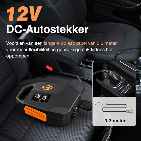 Elektrische SUP-pomp - 20 PSI, Dubbele Motor & Auto Stop — afbeelding 3