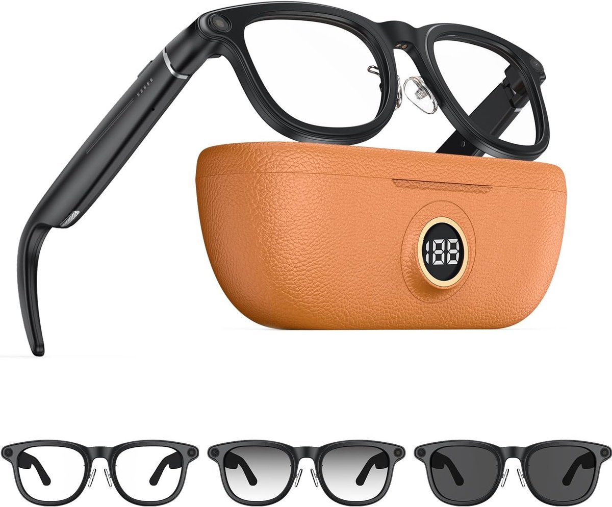 Slimme bril 4K HD-camera - 800 W camera - AI-objectidentificatie - handsfree opnemen - ShopVlot