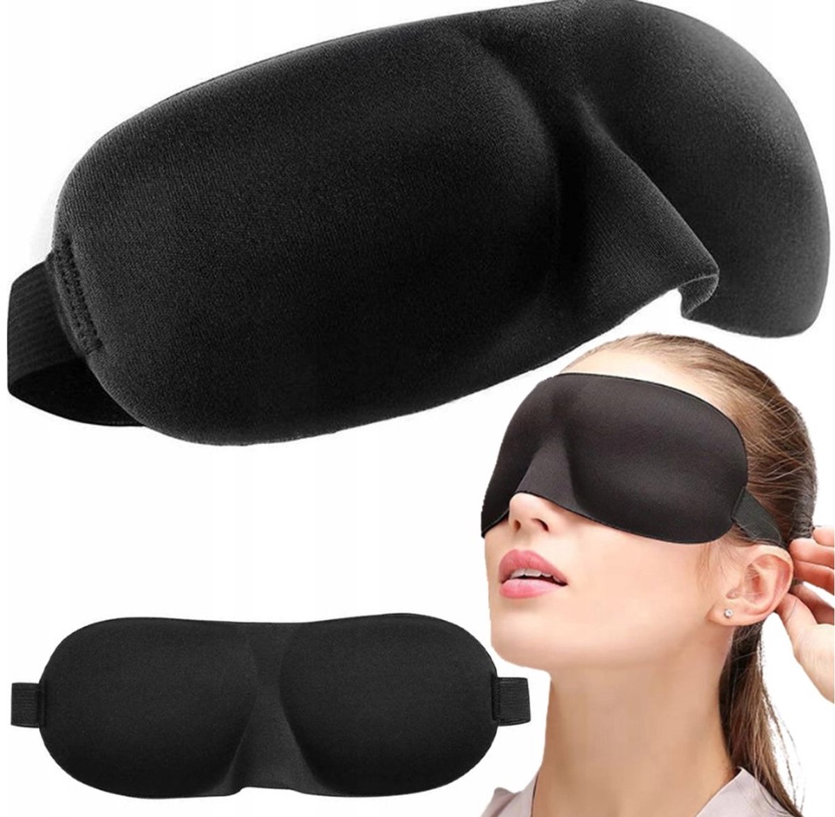3D-slaapmasker - Verstelbaar, verduisterend, comfortabel
