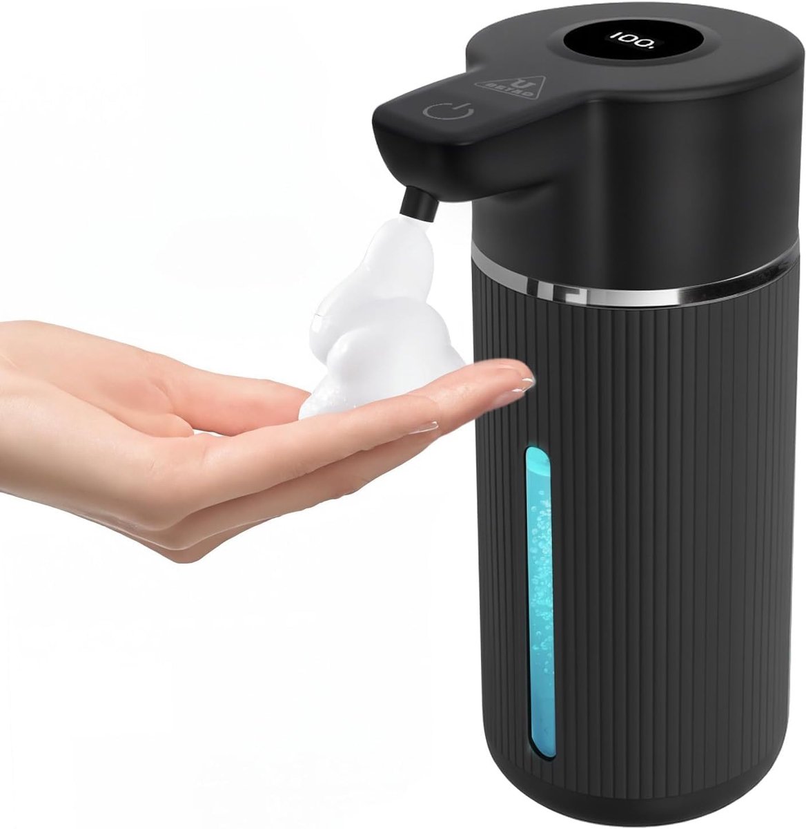 Automatische schuimzeepdispenser 420 ml - Wandmontage - Digitale display - Contactloze werking voor badkamer - ShopVlot