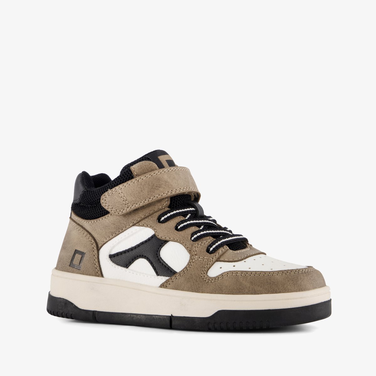 Blue Box hoge jongens sneakers bruin zwart - Maat 36