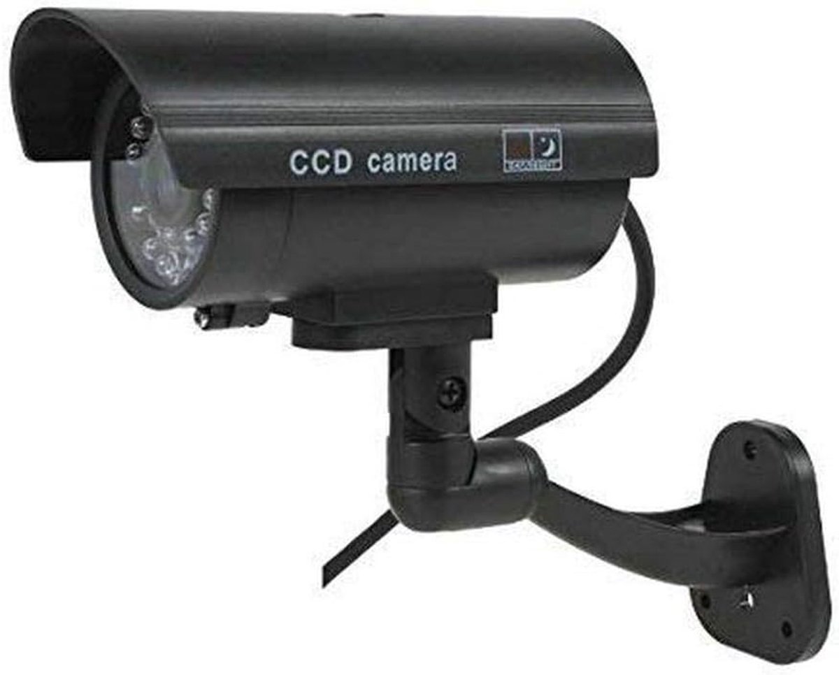 Dummy camera - 4 x nep camera - zilver - met LED knipperlicht - voorkomt diefstal en vandalisme - ShopVlot