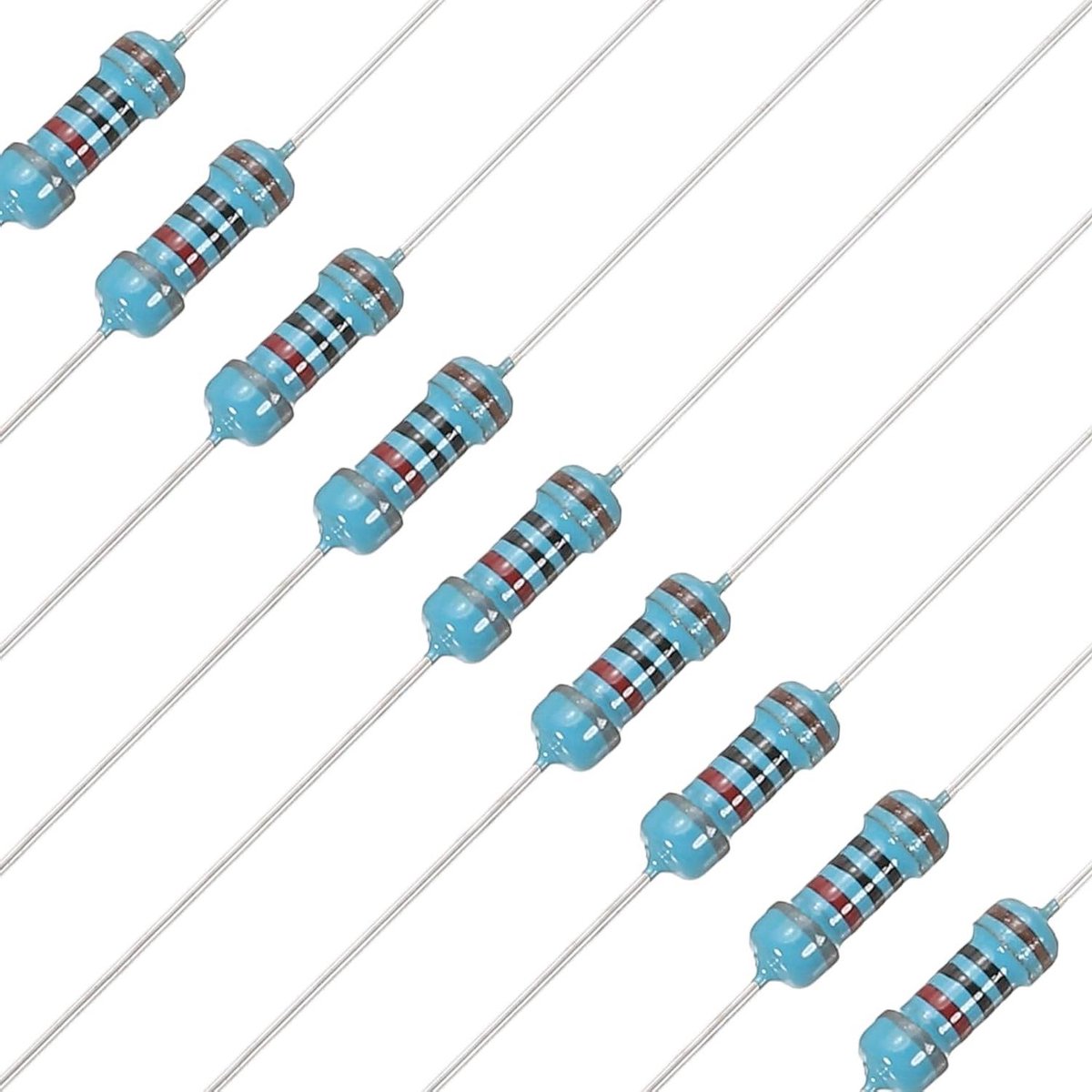 Weerstanden Metaalfilm - Vaste Weerstanden Ohm Weerstanden - Elektronica Reparatie - 1% Tolerantie - 1/4 Watt - Zwart