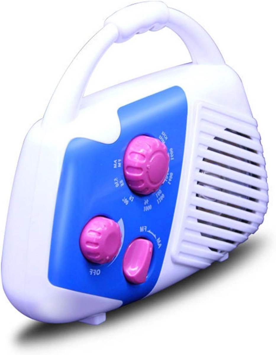 Doucheradio Waterdicht - Draagbare Radio - Genieten van Muziek - IPX4 Waterbestendig - 228 x 223 x 73 cm - Wit