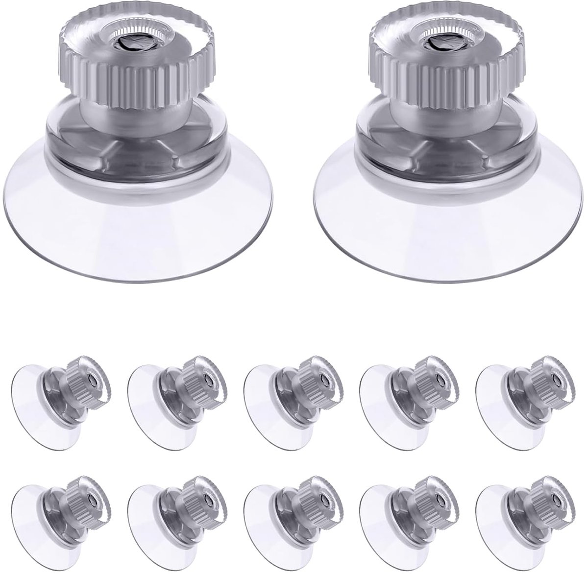 Suction cups 25 mm - transparant PVC - extra sterke hechting - ideaal voor decoratie - SnelShoppen