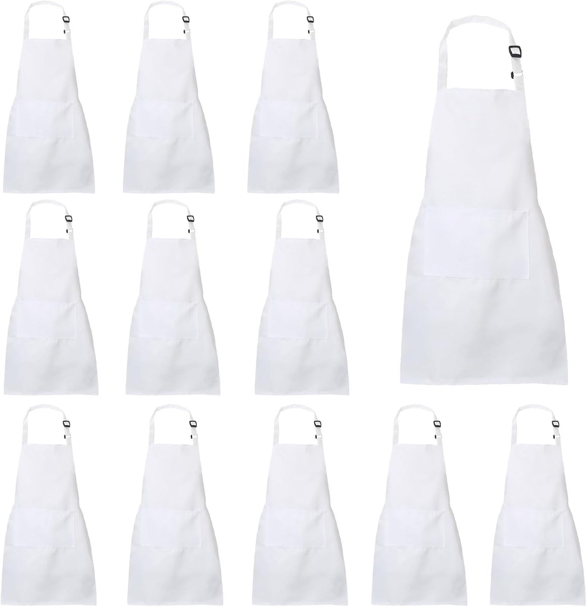 Kinderschort 4/12/24 Pack - Waterdicht - Verstelbaar - Ideaal voor koken en knutselen - SnelShoppen