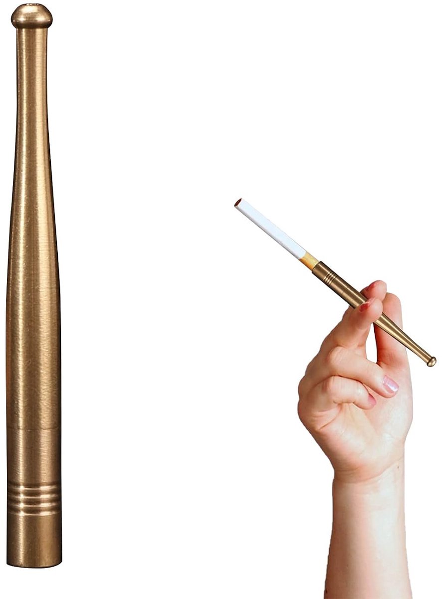 Cigarette holder 8 mm - metalen filter met tarreductie - herbruikbaar - ideaal voor schone rookervaring - ShopVlot