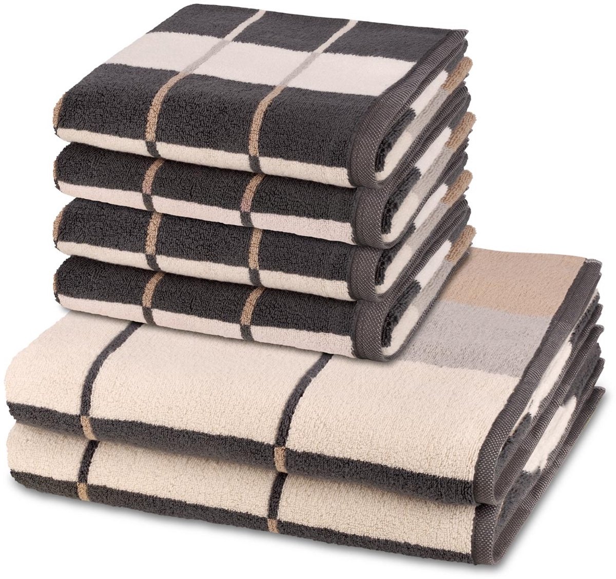 Ross Sonstiges 4 X handdoek 2 X douchehanddoek - in set 6 pack Three Stars