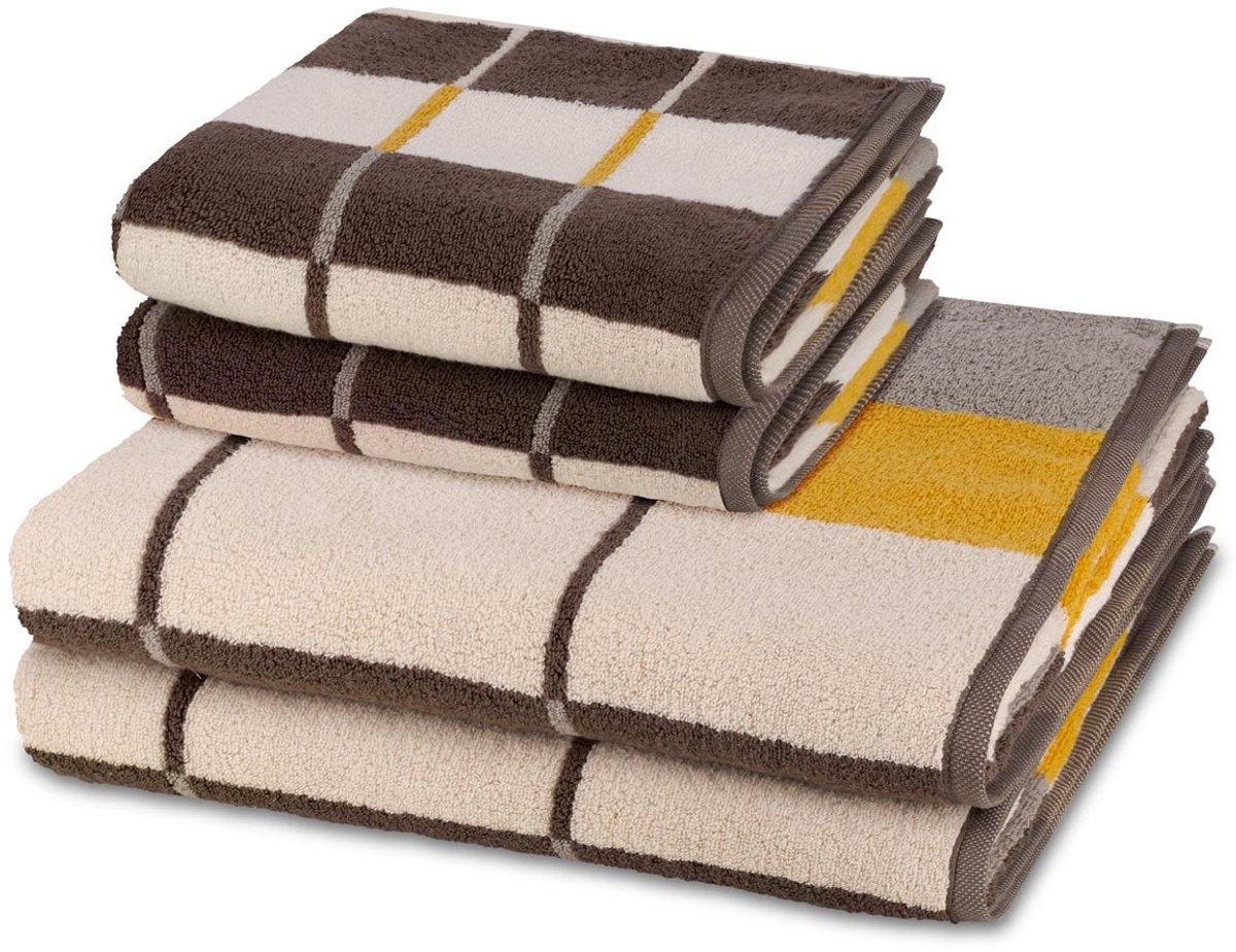 Ross Sonstiges 2 X handdoek 2 X douchehanddoek - in set 4 pack Three Stars