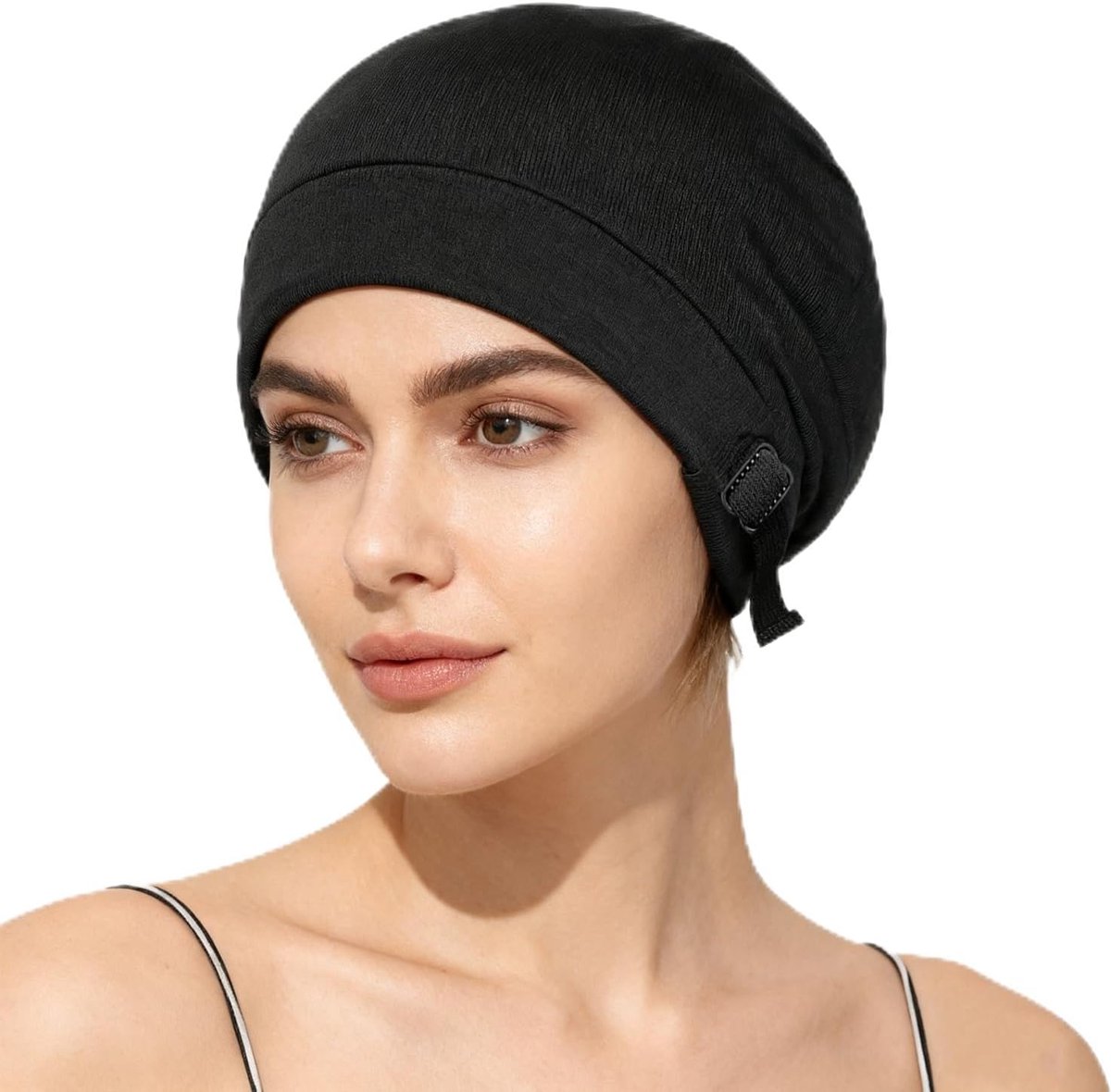 Slaapkap voor dames - satijn - met elastische band - beschermt lang haar - SnelShoppen