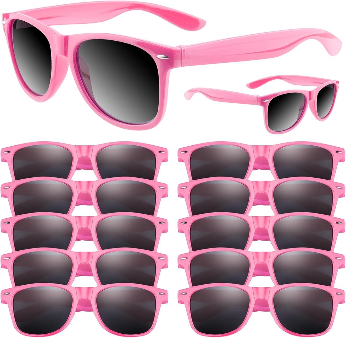 Zonnebril retro vintage - gepolariseerd - neon kleuren - ideaal voor festivals - SnelShoppen