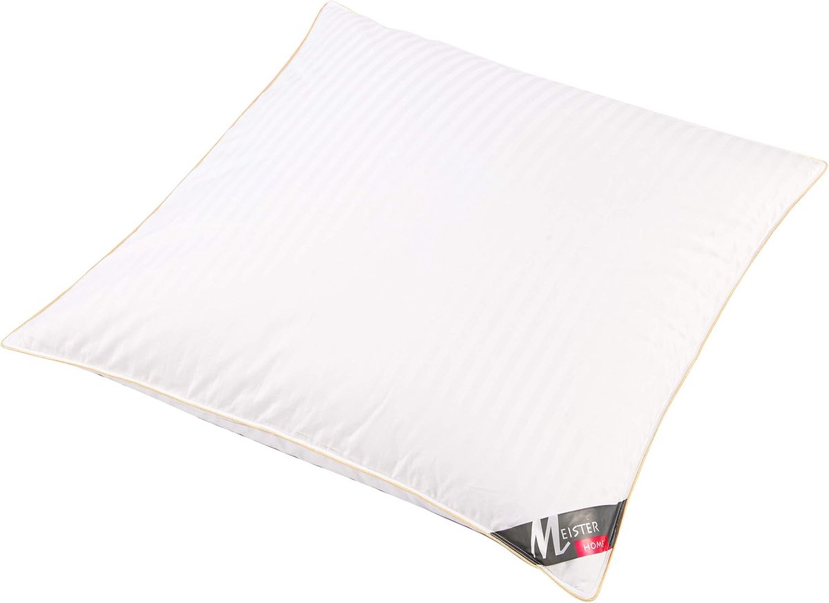 Donskussen 80 x 80 cm - 50% dons, 50% veren - katoen - ultieme slaapcomfort - ShopVlot