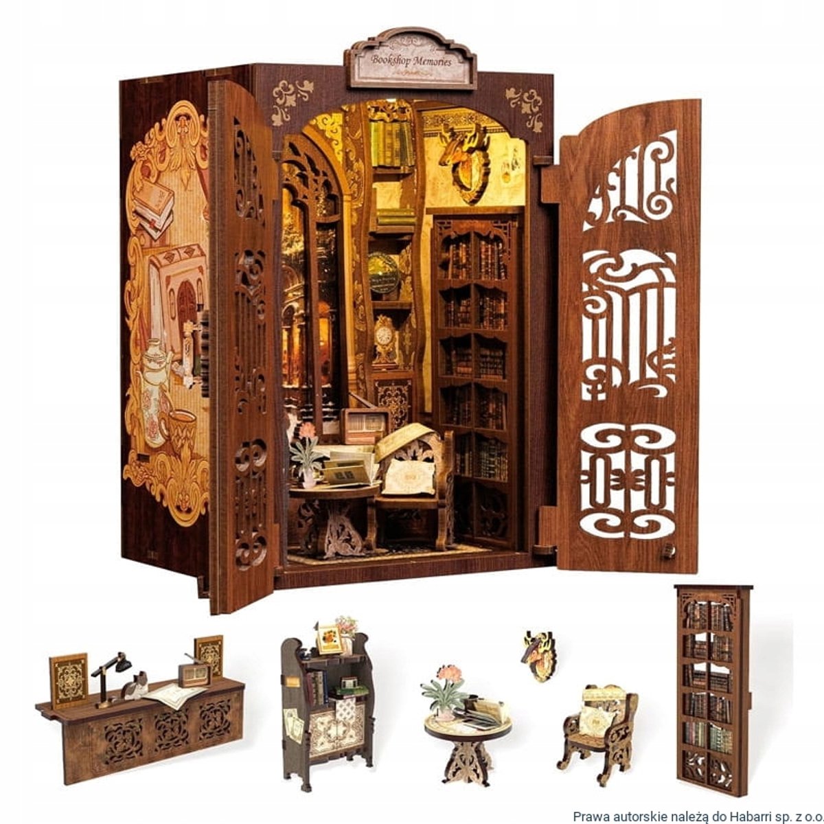 DIY Boekennest Miniatuur Huisje - Boekenclub - 3D Houten Puzzel