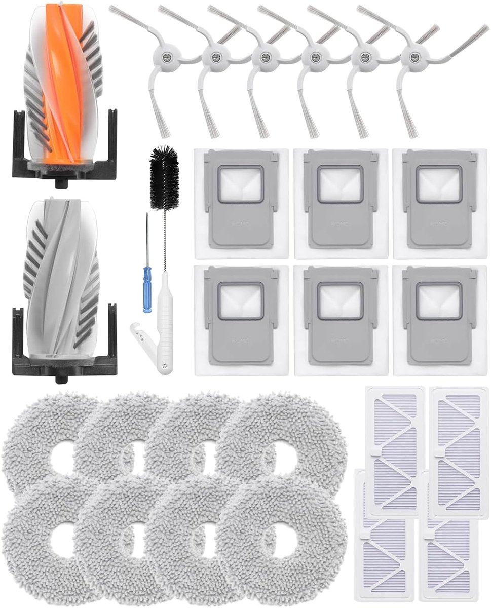 Vervangset Robotstofzuiger 28-delig - Voor DJI ROMO A/S/P - Inclusief Borstels en Filters - ShopVlot
