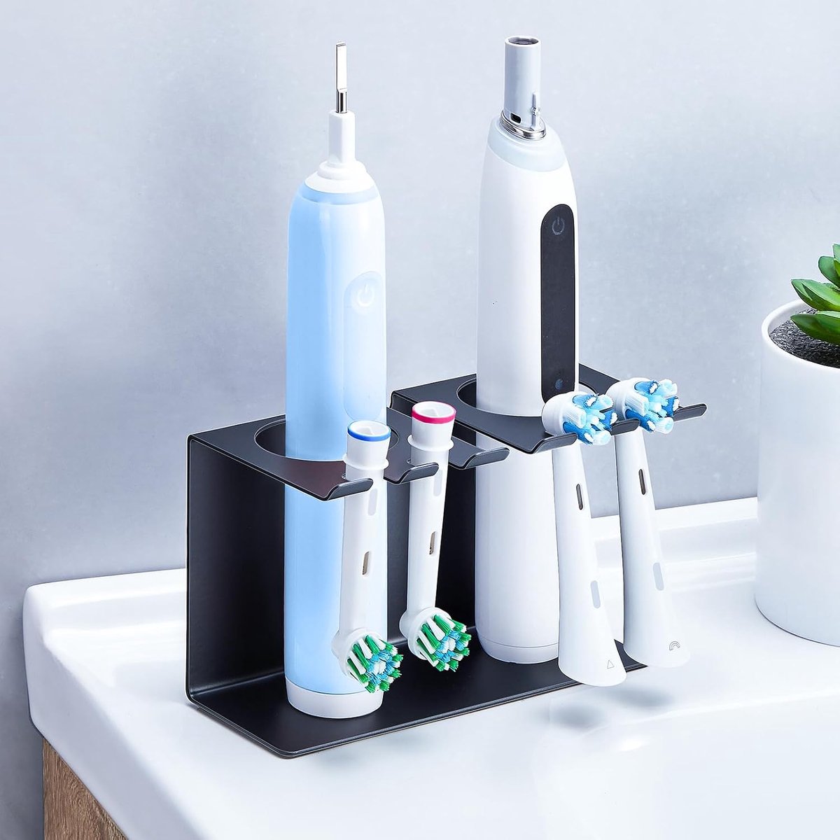 Tandenborstelhouder wand - voor elektrische tandenborstels - hygiënisch en praktisch - ShopVlot