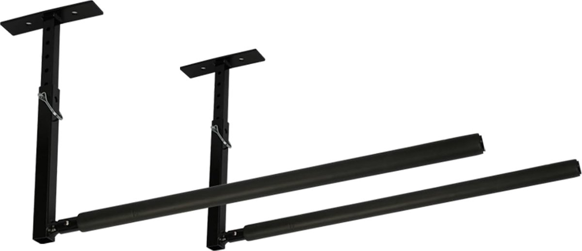 Plafondrek hoogte verstelbaar - 2 stuks - metalen wandmontage - voor garage en opslag - ShopVlot