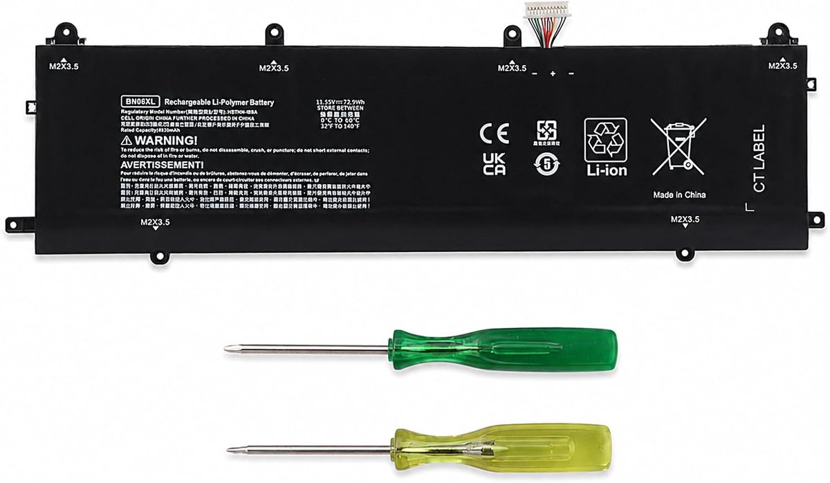 Laptopbatterij BN06XL - compatibel met HP Spectre X360 15-EB - hoge capaciteit - betrouwbare prestaties - ShopVlot