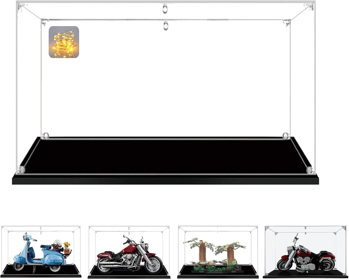Display Case 40x20x3cm - Dikke Acryl Schaukasten - Innovatieve Installatie - Perfect voor Vespa Model - ShopVlot