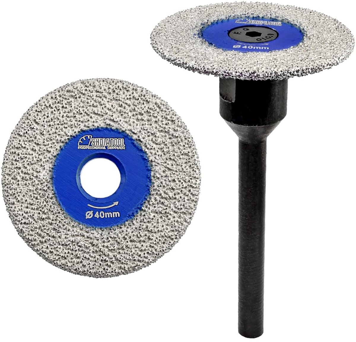 Mini diamant zaagbladen 40mm - 2 stuks - voor marmer, graniet en beton - ideaal voor droge en natte snede - ShopVlot
