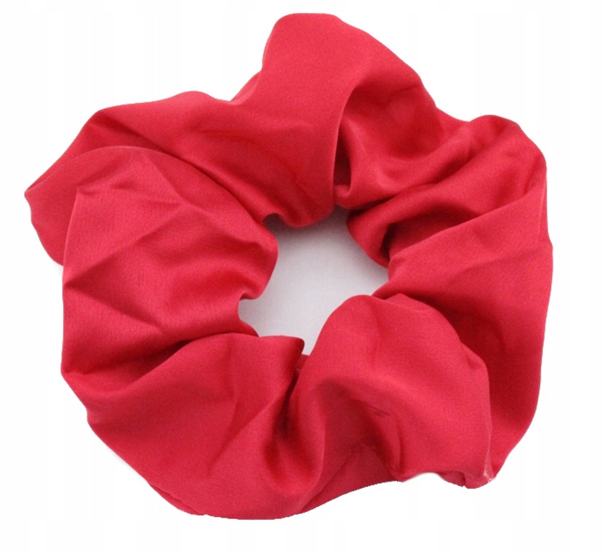 Satijnen Scrunchie Haarband Rood - Zacht en Haarvriendelijk