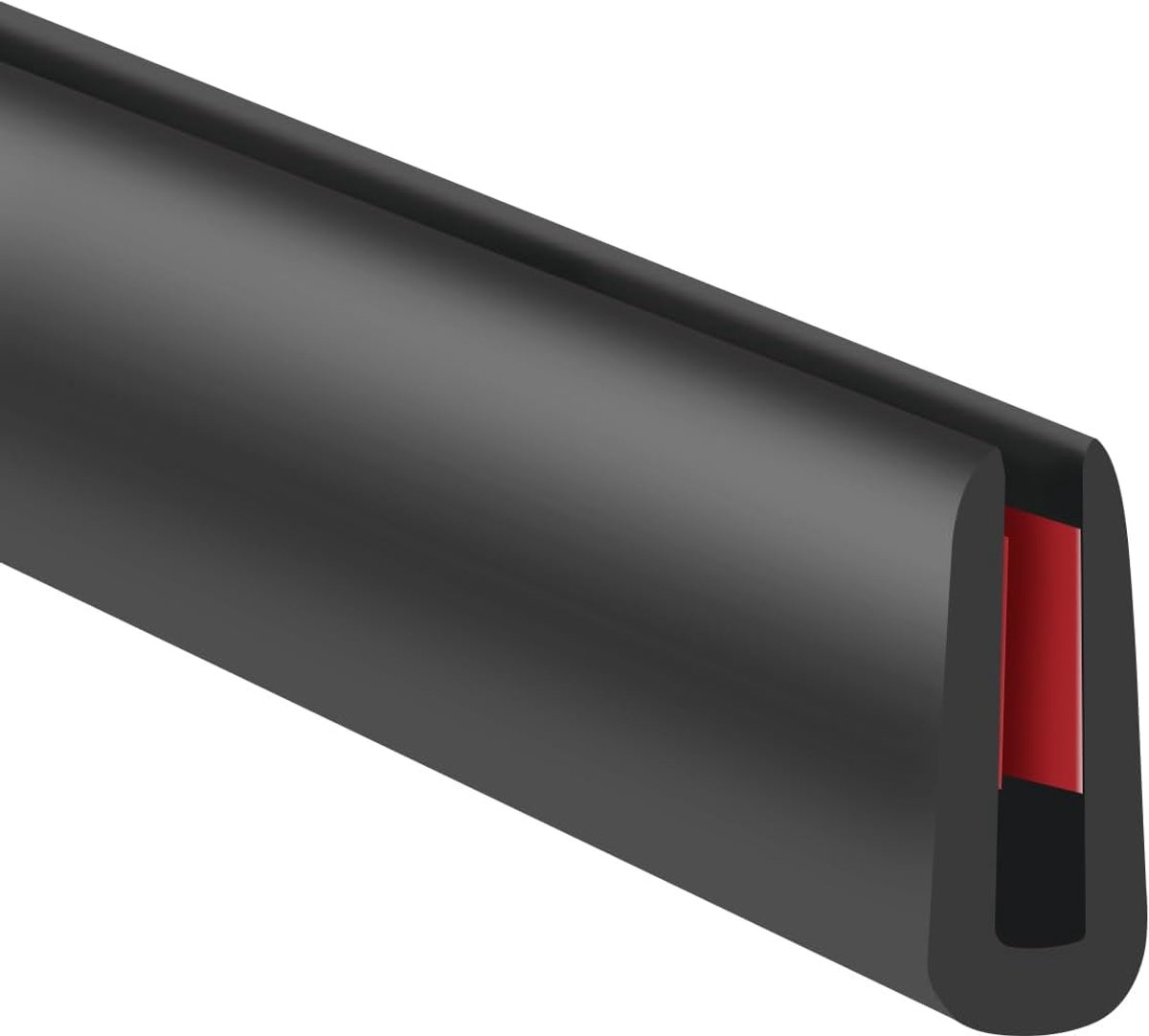 Rubber randafwerking 2mm - flexibele randtrim - zelfklevende edge protectors - bescherming voor autodeuren - ShopVlot