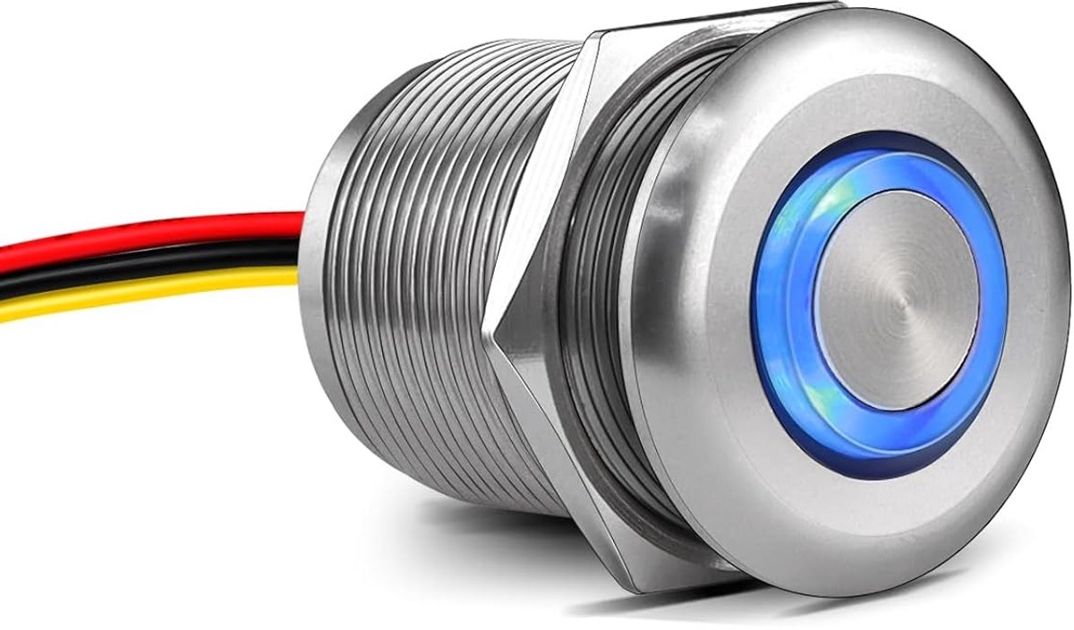 12V LED dimmer schakelaar - 22mm push button - PWM dimfunctie - eenvoudig te bedienen verlichting - ShopVlot