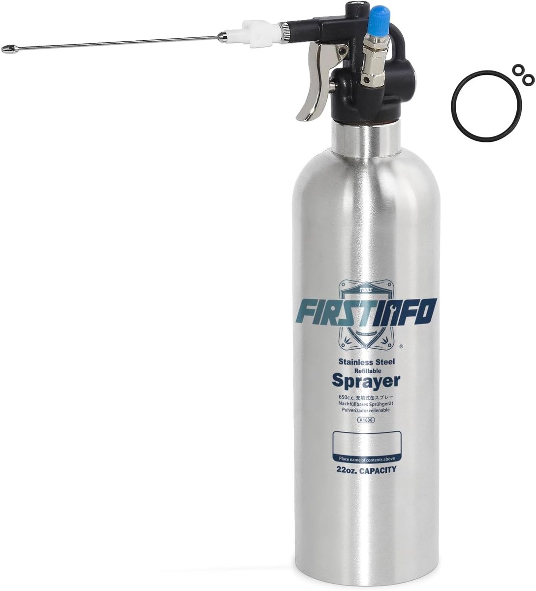 Sprayfles voor remreiniging 650 ml - RVS - Herbruikbaar - Ideaal voor voertuigen - ShopVlot
