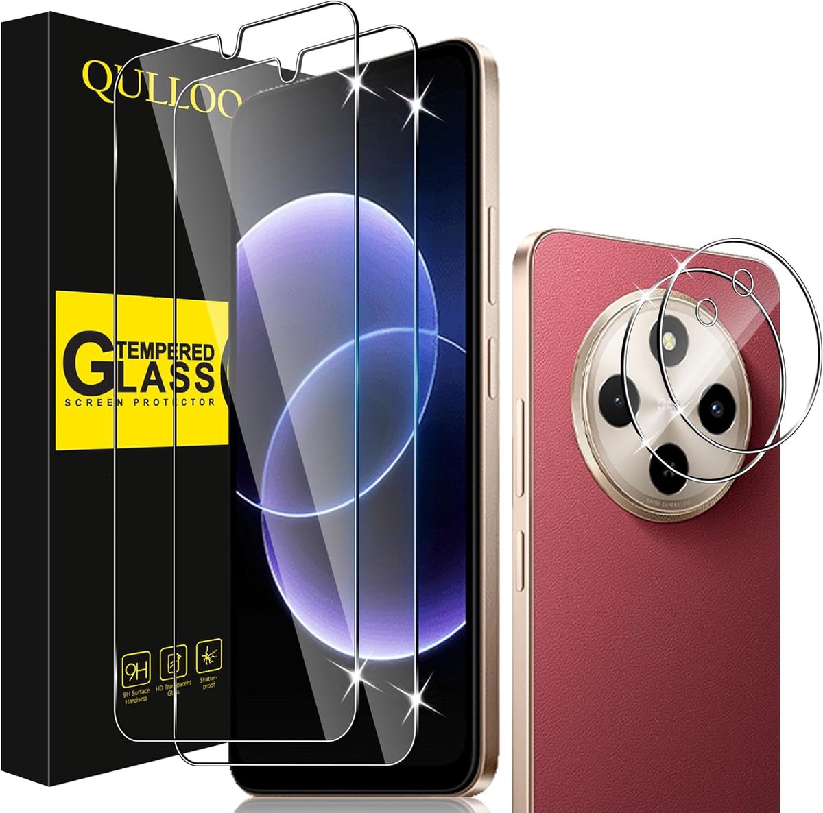 Beschermfolie voor Xiaomi Redmi 17C - 2 stuks gehard glas - 9H hardheid - Volledige bescherming - ShopVlot