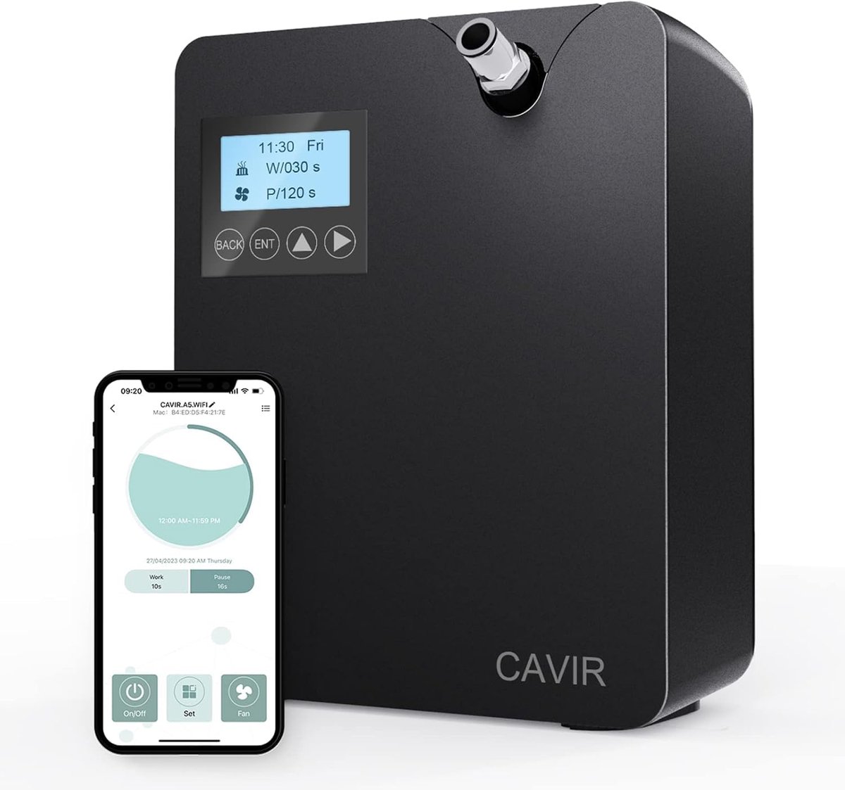 Aroma diffuser 300ml - waterloze condensatiemisting - luchtkwaliteit verbeteren - geschikt voor HVAC systeem - ShopVlot
