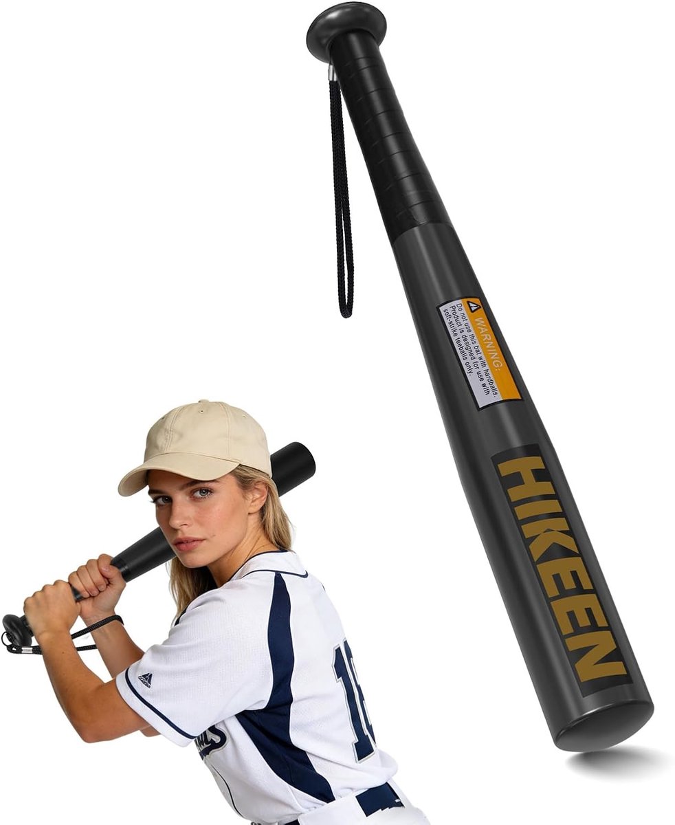 baseball bat met antislip grip - paracord polsband - geschikt voor training en wedstrijden - ShopVlot