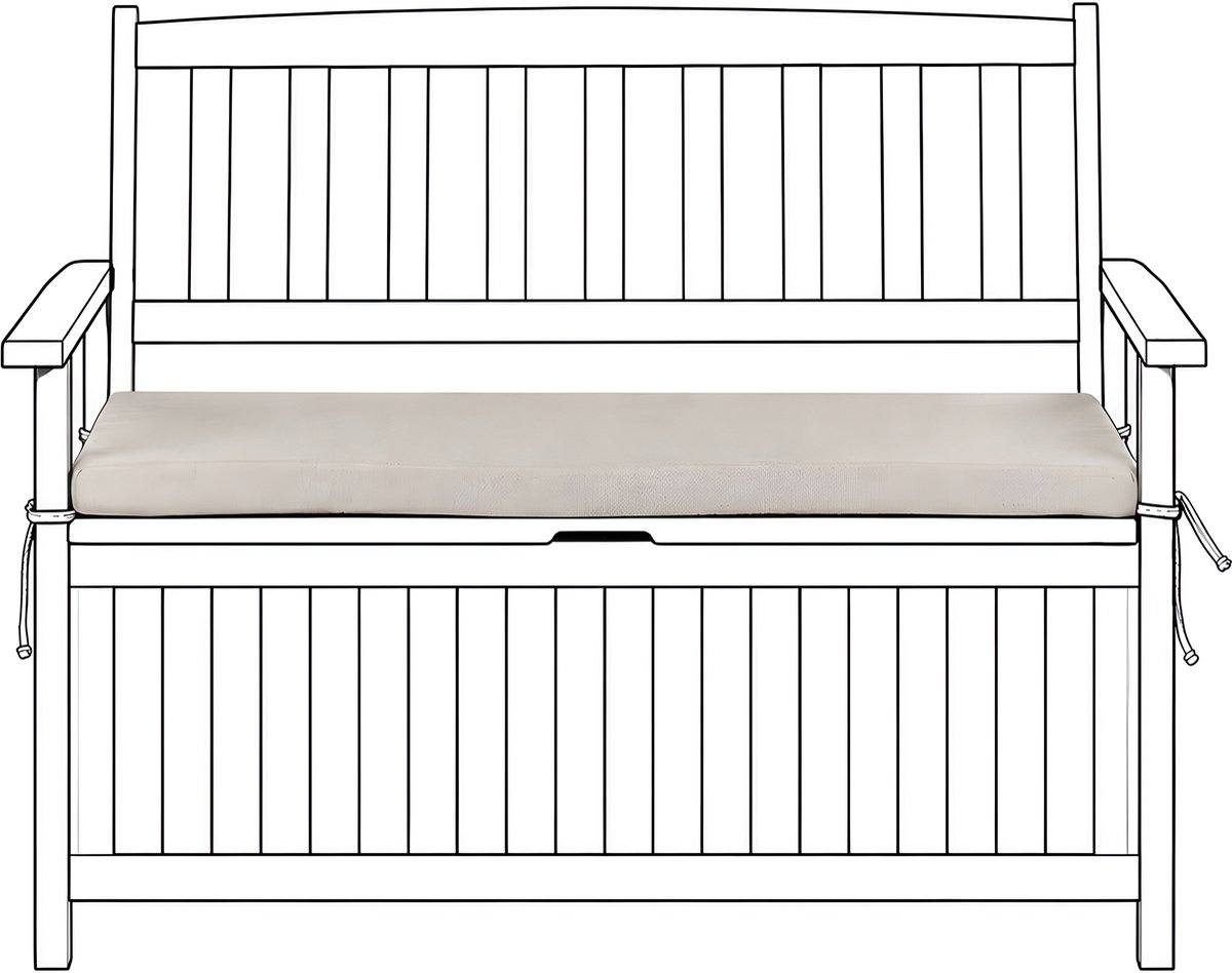 SOVANA - Tuinzitkussen voor bankje - Beige - 120 cm - Olefine