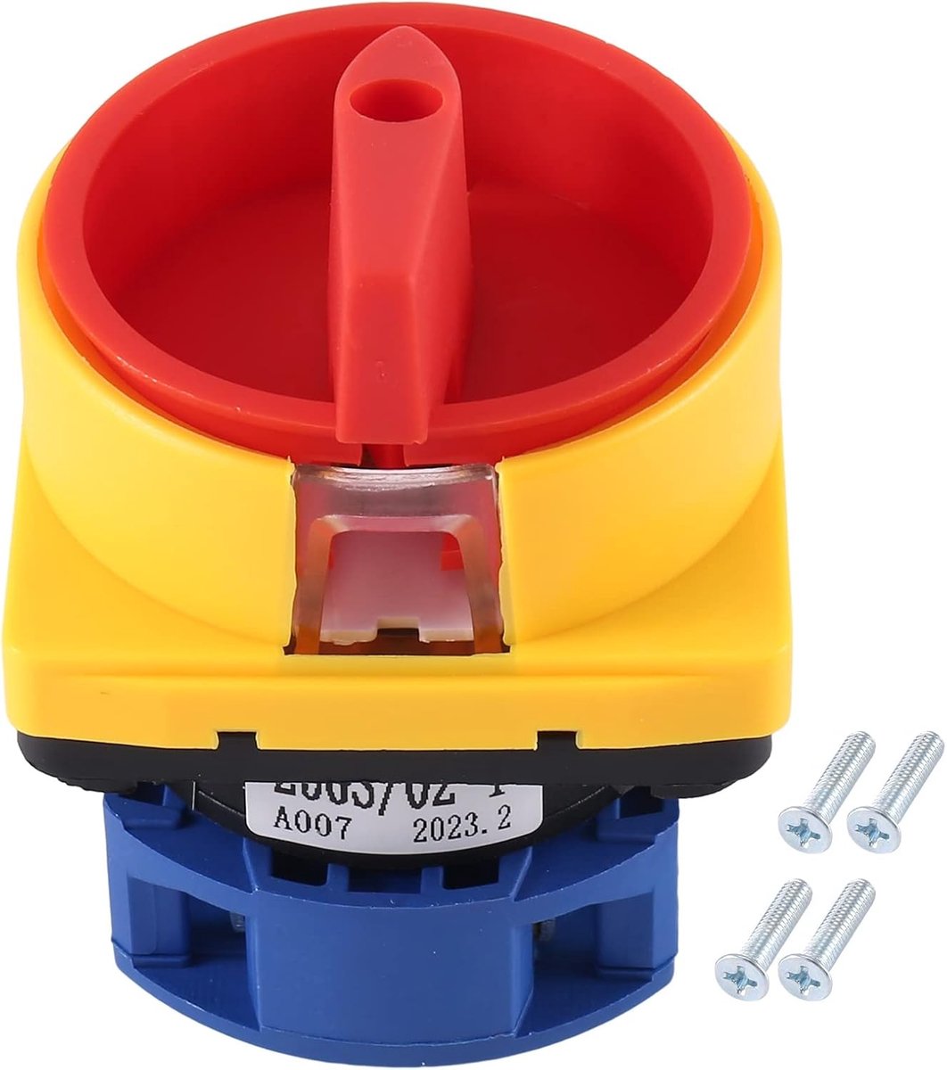 Isolator schakelaar 25 A - 2 posities - universele nokkenselector - verbeterde warmtegeleiding - ShopVlot