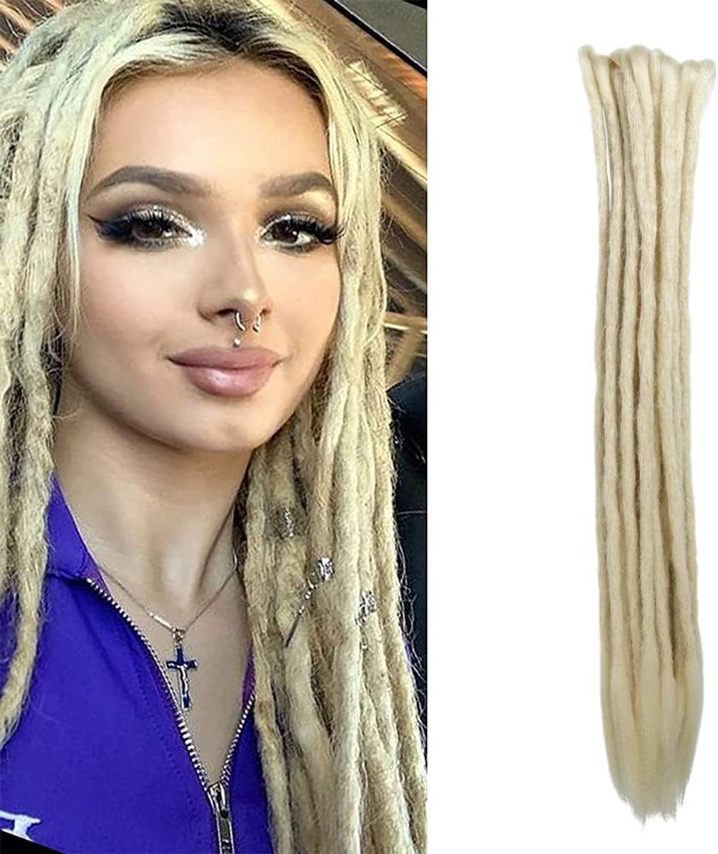 Dreadlock Extensions 20 Inch - Handgemaakt Synthetisch Haar - Lichtgewicht en Duurzaam - Ideaal voor Fashionista's - ShopVlot