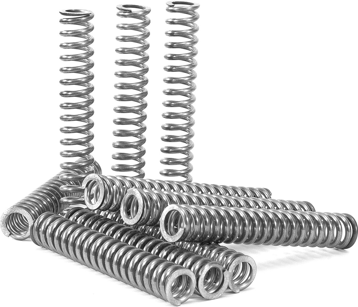 Compressieveren 80 mm - RVS 304 - Draaddiameter 2.2 mm - Hoge veerkracht 20 kg - ShopVlot